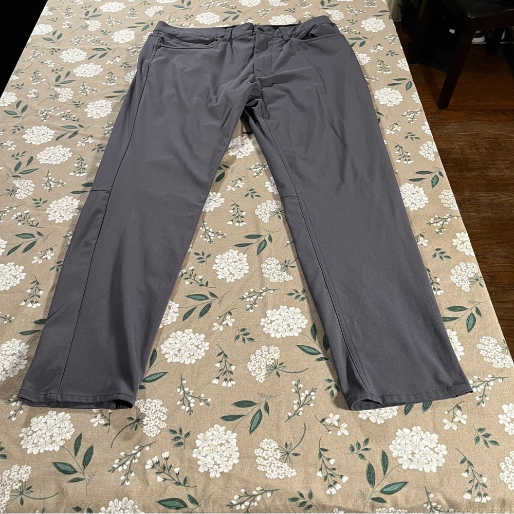 Projek Raw Tech Chino Pants Mens 34x30 Gray Stretch Wicking Golf Performance